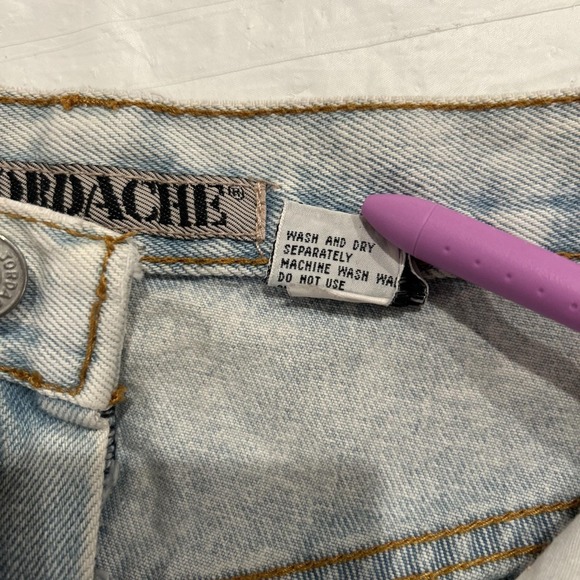 Vintage Jordache Acid Wash Denim Skirt Womens 11/12 High Waist Pencil Midi 90s - Picture 7 of 7